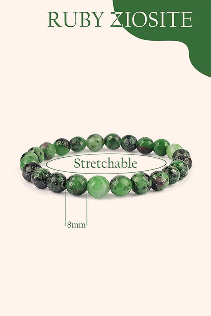 RUBY ZIOSITE BRACELET -  Passion & Emotional Healing