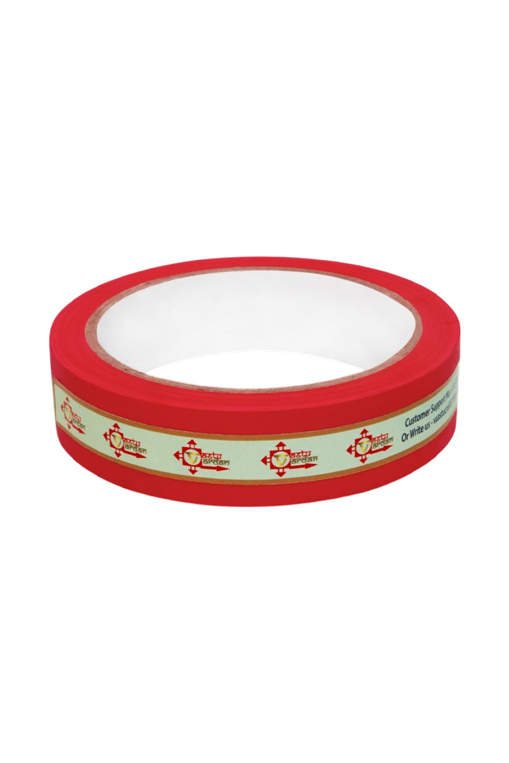 RED VASTU CORRECTION TAPE | 1 INCH | LENGTH- 16 METER APPROX | TOILET VASTU REMEDY | PACK OF 1