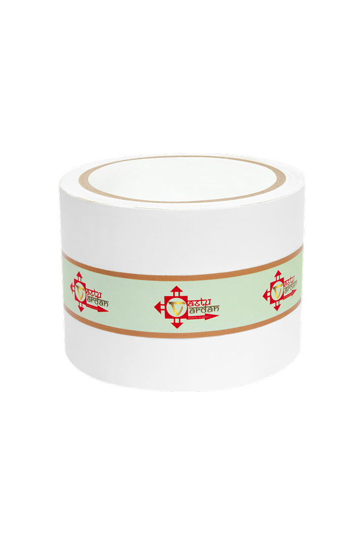 WHITE VASTU CORRECTION TAPE | 3 INCH | LENGTH- 16 METER APPROX | TOILET VASTU REMEDY | PACK OF 1