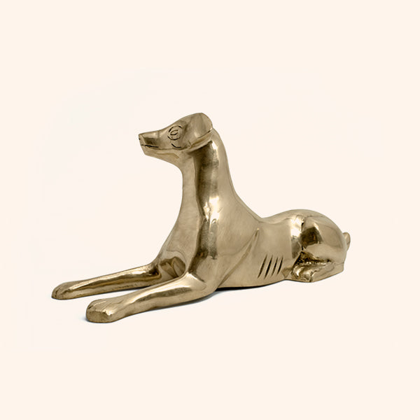 Brass Dog Statue