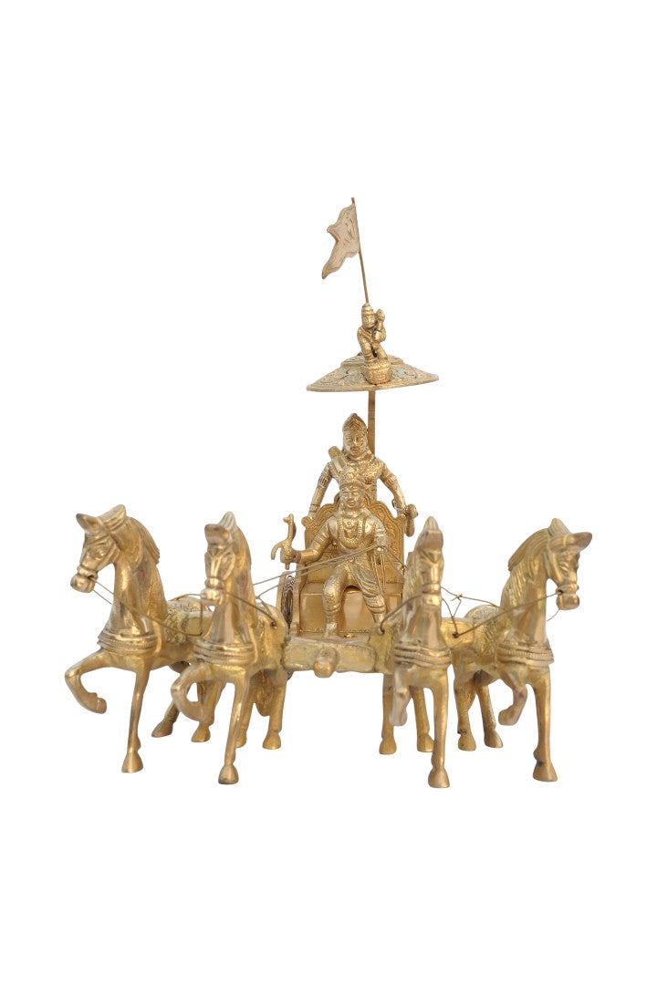 VASTU VARDAN ARJUNA RATH FOUR HORSE WITH KRISHNA JI