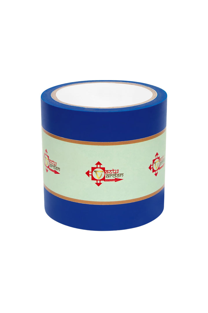 BLUE VASTU CORRECTION TAPE | 4 INCH | LENGTH- 16 METER APPROX | TOILET VASTU REMEDY | PACK OF 1