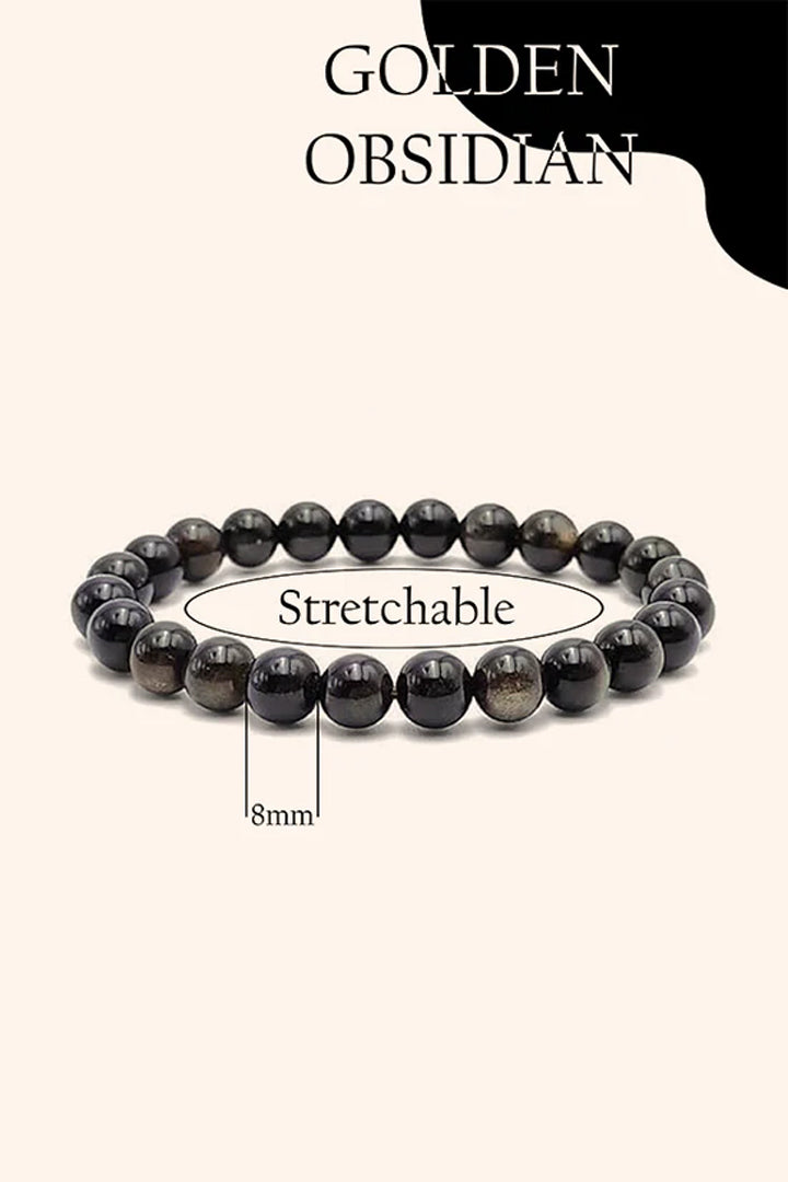 GOLDEN OBSIDIAN BRACELET -  Protection, Manifestation & Inner Power