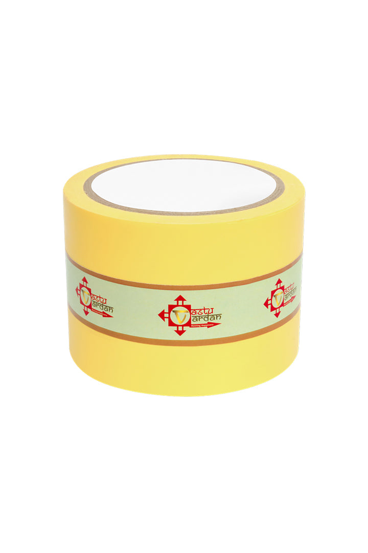 YELLOW VASTU CORRECTION TAPE | 3 INCH | LENGTH- 16 METER APPROX | TOILET VASTU REMEDY | PACK OF 1