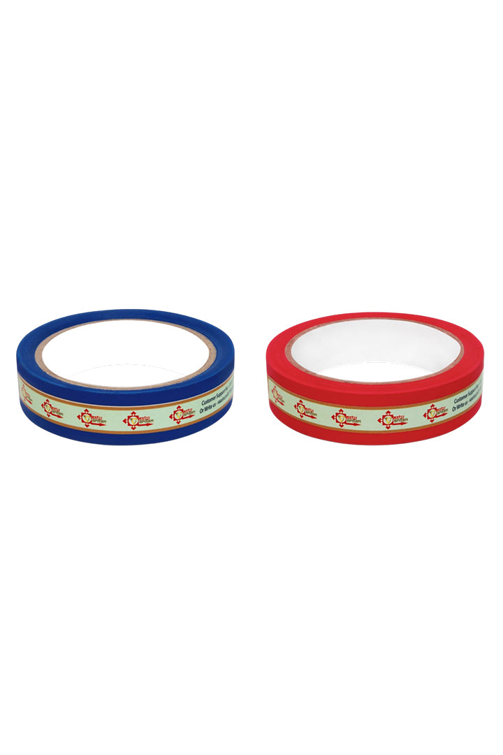 RED AND BLUE TAPE | 1 INCH | LENGTH- 16 METER APPROX | TOILET CORRECTION| VASTU TAPE REMEDY |PACK OF 2 |