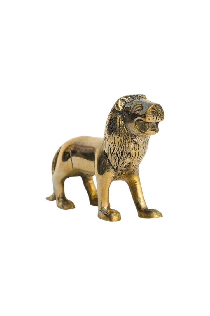 VASTU VARDAN BRASS LION STATUE 3.5 INCH (APPROX)