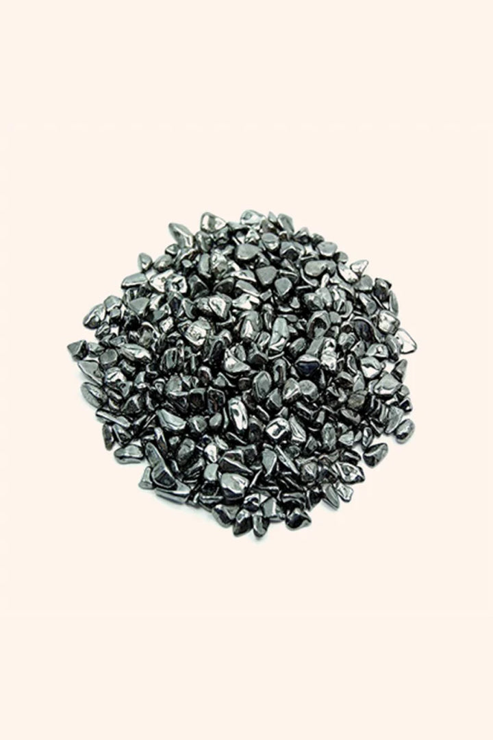 HEMATITE CRYSTAL CHIPS - Enhances confidence & resilience