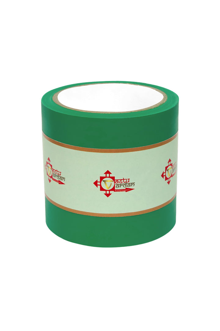 GREEN VASTU CORRECTION TAPE | 4 INCH | LENGTH- 15 METER APPROX | TOILET VASTU REMEDY | PACK OF 1