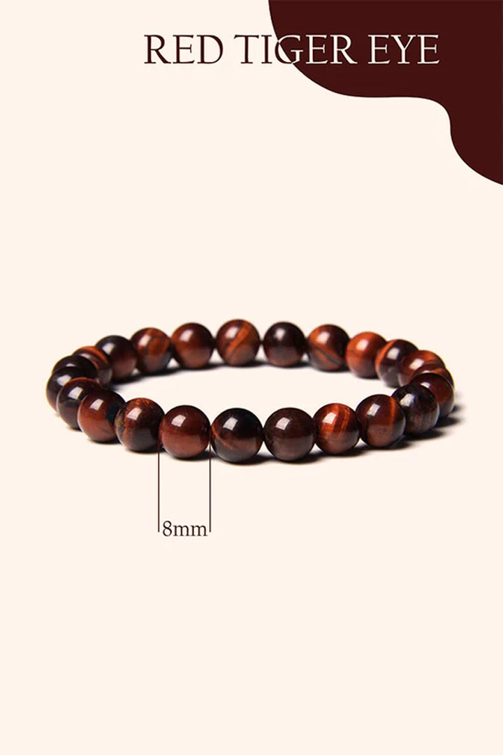 RED TIGER EYE BRACELET - Confidence, Energy & Focus
