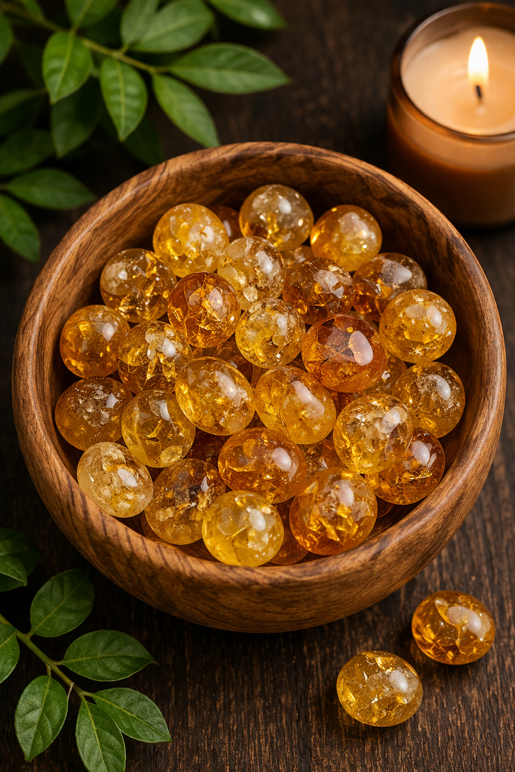 CITRINE CRYSTAL TUMBLE 100 GRAM - Daily Positivity & Confidence Stone
