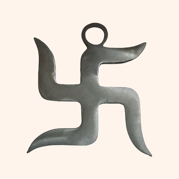 6 INCH ZINC SWASTIK