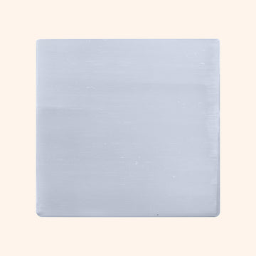 SELENITE CRYSTAL PLAIN SQUARE PLATE 3 INCH