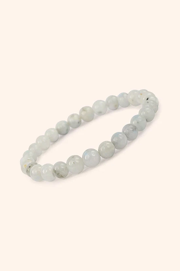 WHITE RAINBOW BRACELET - Emotional Balance & Intuition