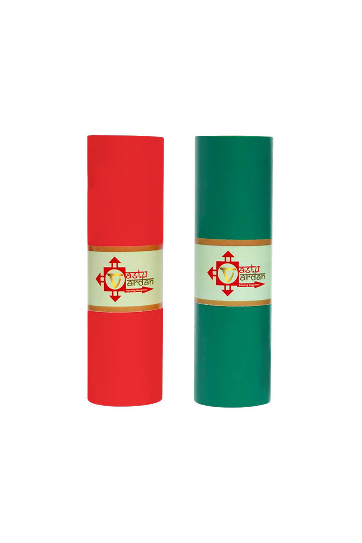 VASTU VINYL RED AND GREEN TAPE || 4 INCH || LENGTH- 8-10 FEET (APPROX) || PACK OF 2 || VASTU TAPE REMEDY || TOILET CORRECTION || VASTU TAPE ||