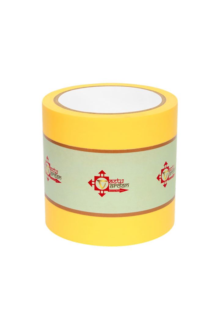 YELLOW VASTU CORRECTION TAPE | 4 INCH | LENGTH- 16 METER APPROX | TOILET VASTU REMEDY | PACK OF 1