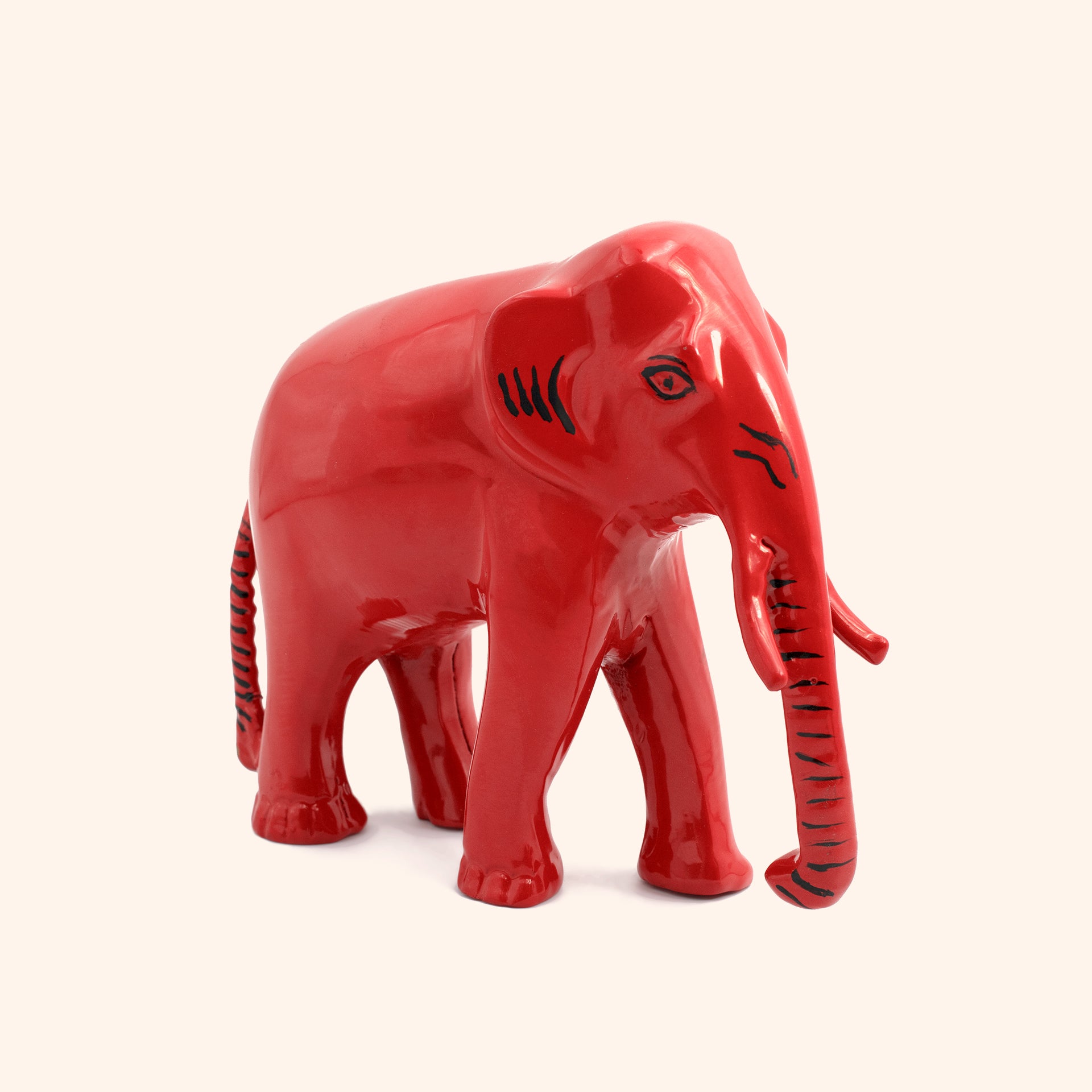 VASTU VARDAN BRASS RED ELEPHANT