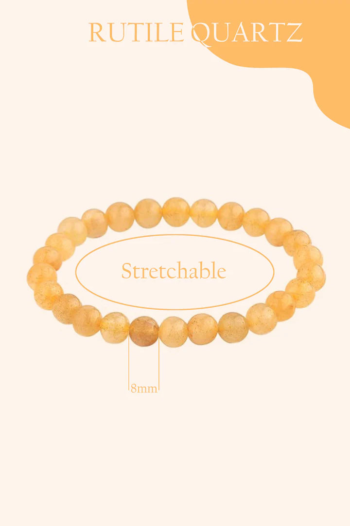 RUTILE QUARTZ BRACELET - Clarity, Manifestation & Spiritual Growth
