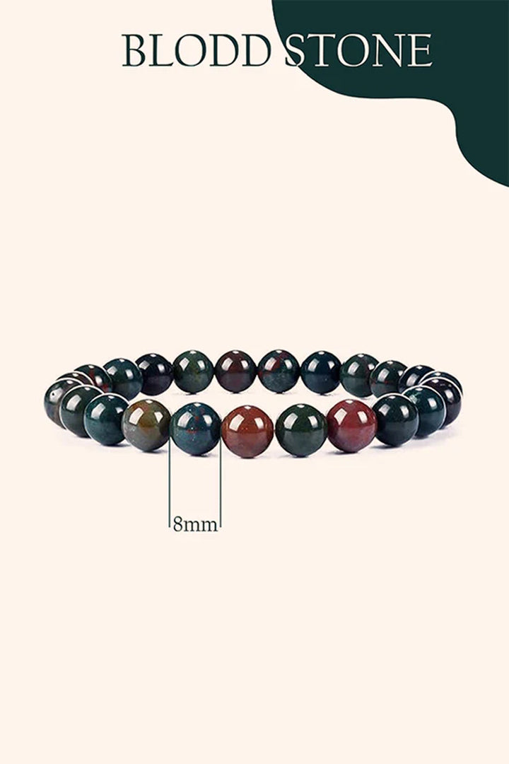 BLOOD STONE BRACELET -  Strength, Vitality & Protection