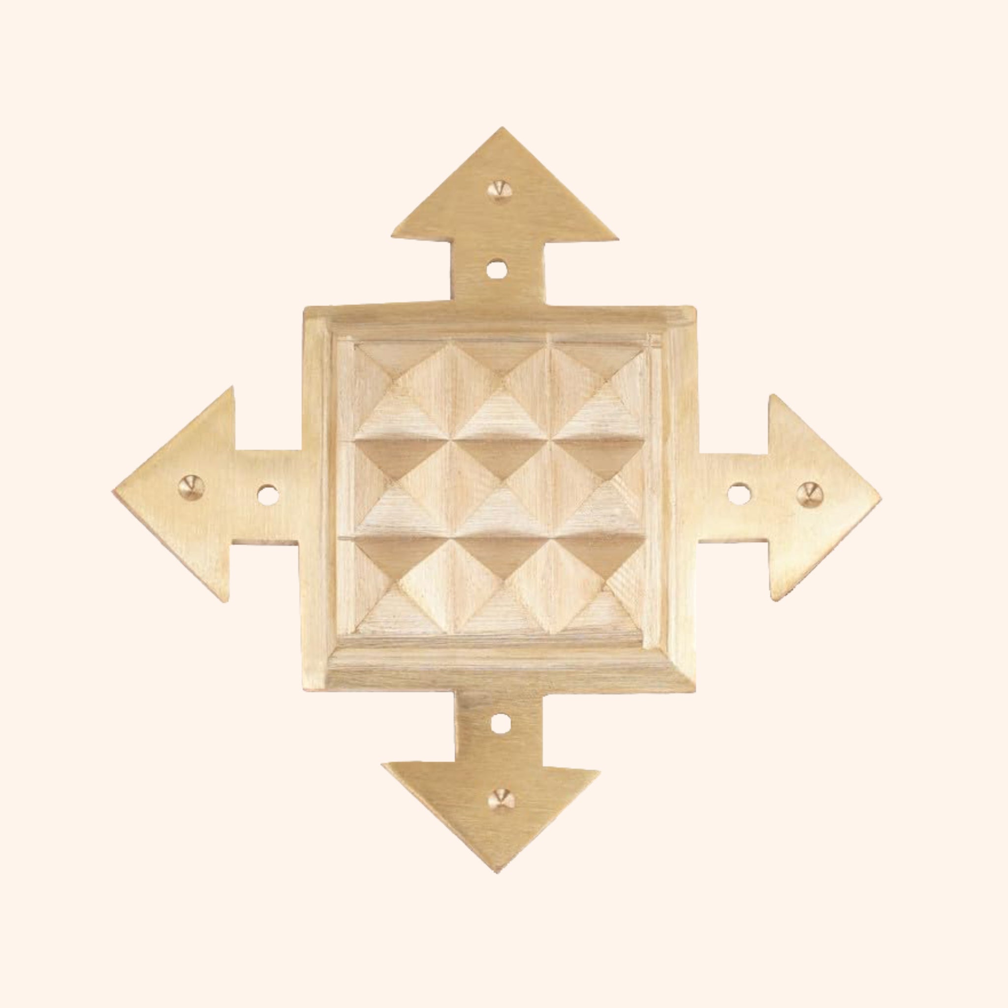 VASTU VARDAN BRASS PYRAMID ARROW HELIX (4 INCH)