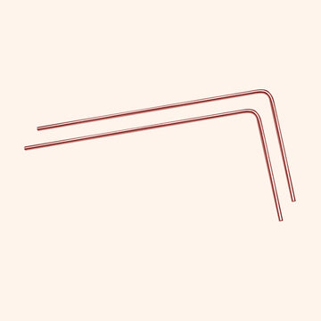 COPPER DOWSING ROD WITHOUT HANDLE 5MM