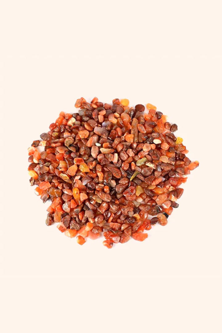 CARNELIAN CRYSTAL CHIPS - Strongly associated with the sacral chakra