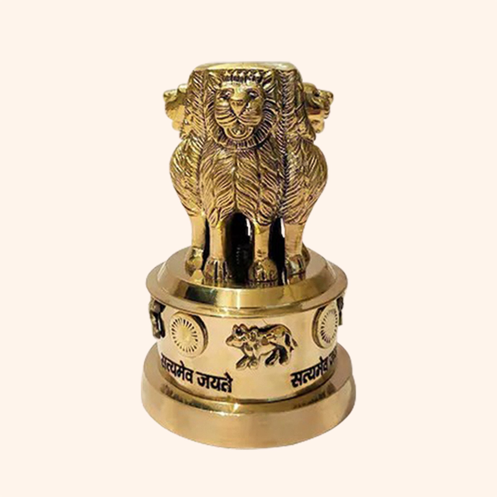 VASTU VARDAN 6 INCH BRASS ASHOKA STAMBH