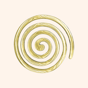 VASTU VARDAN BRASS PLAIN HELIX 4 INCH