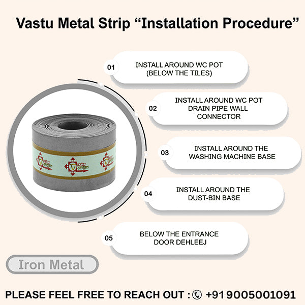 VASTU VARDAN 8 FEET 1 INCH IRON STRIP