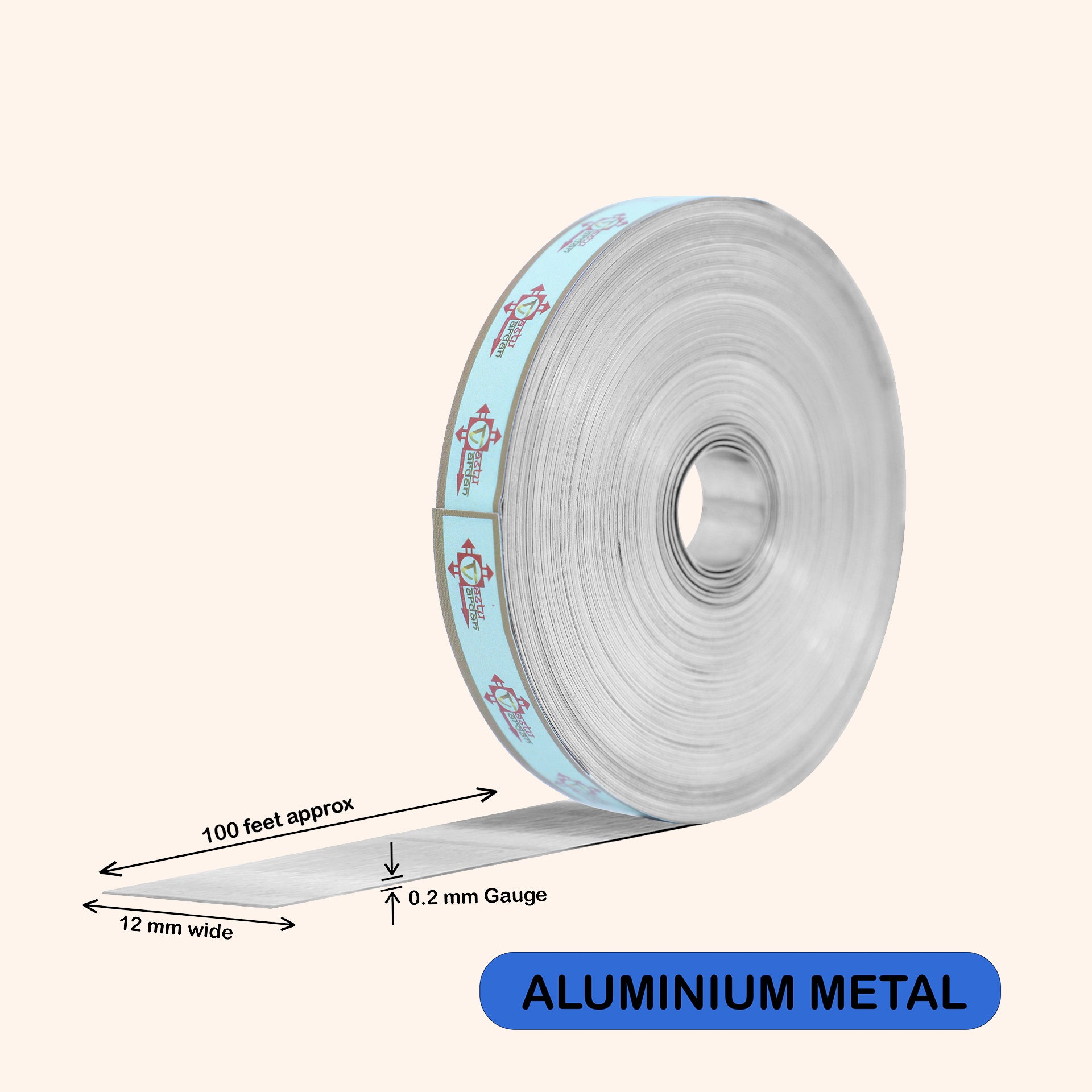 VASTU VARDAN 100 FEET ALUMINIUM STRIP 0.5 INCH