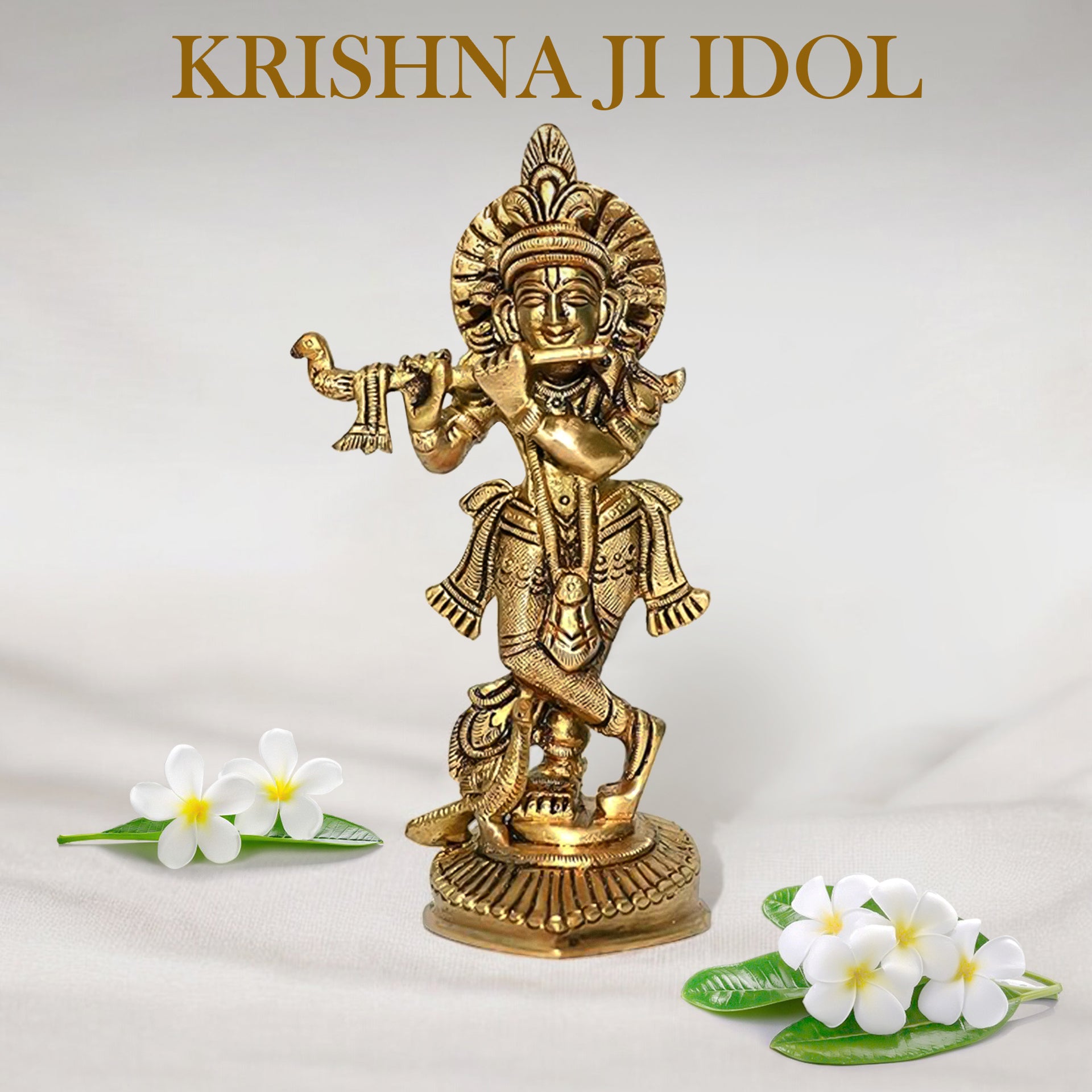 VASTU VARDAN BRASS KRISHNA JI STATUE