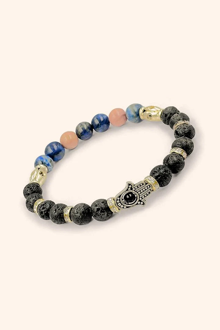THYROID + LAVA COMBINATION BRACELET - Calmness, Balance & Aromatherapy Healing