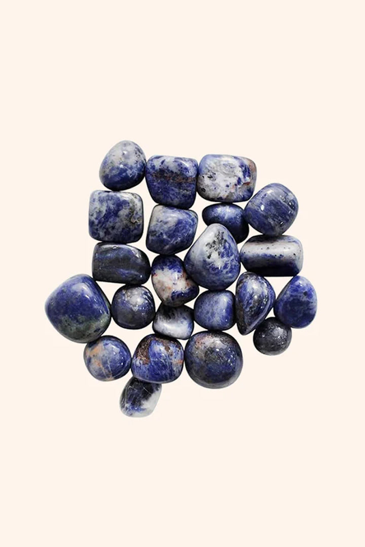 SODALITE CRYSTAL TUMBLE - 100 GRAM - Suitable for gifting & spiritual collections