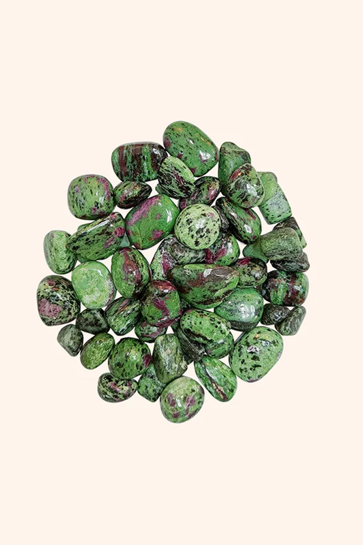RUBY ZIOSITE CRYSTAL TUMBLE - 100 GRAM - Promotes calmness & reduces emotional tension