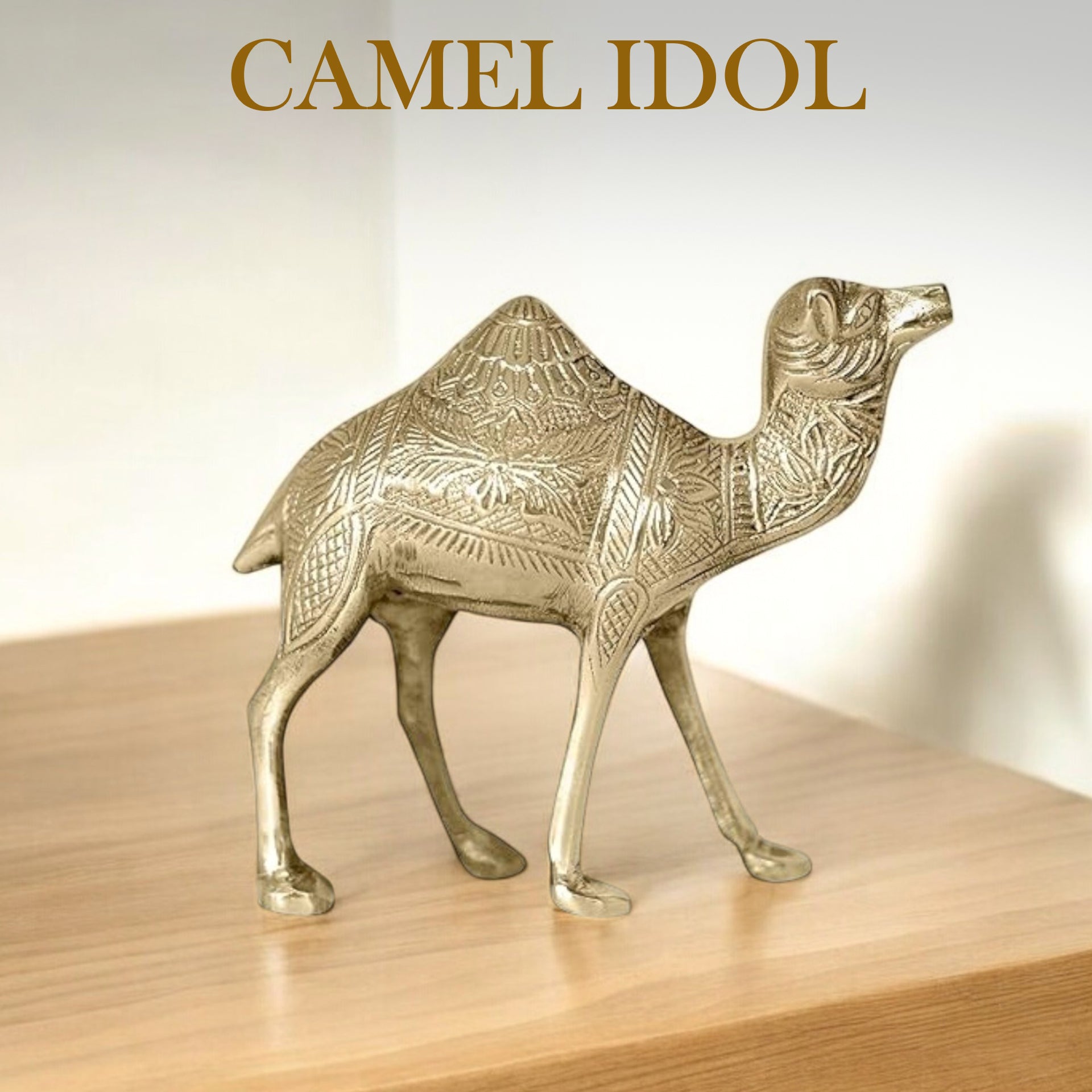 VASTU VARDAN BRASS DESIGN CAMEL STATUE