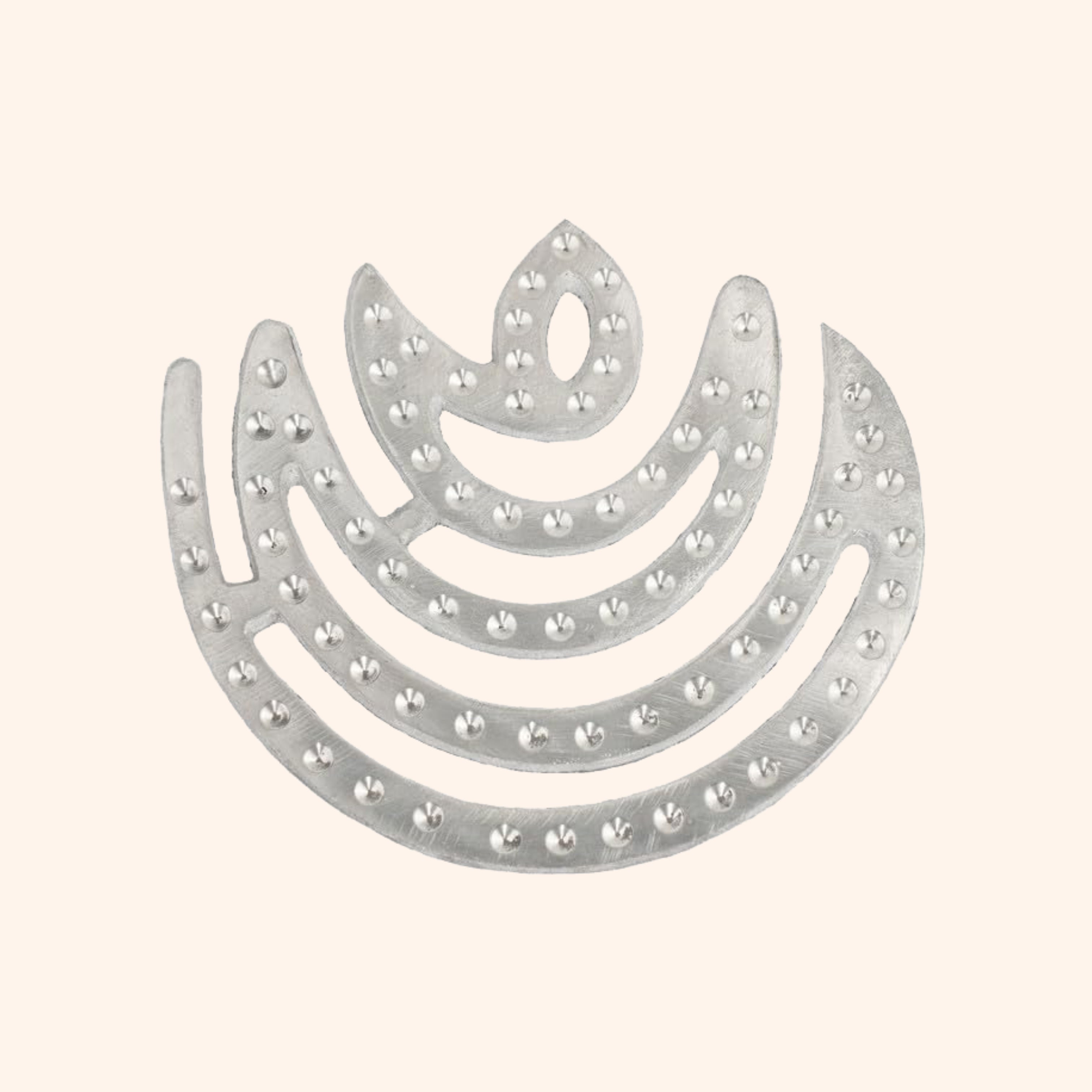 VASTU VARDAN ZINC MOON HELIX 4 INCH