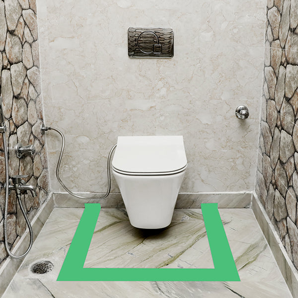 GREEN VASTU CORRECTION TAPE | 4 INCH | LENGTH- 16 METER APPROX | TOILET VASTU REMEDY | PACK OF 1