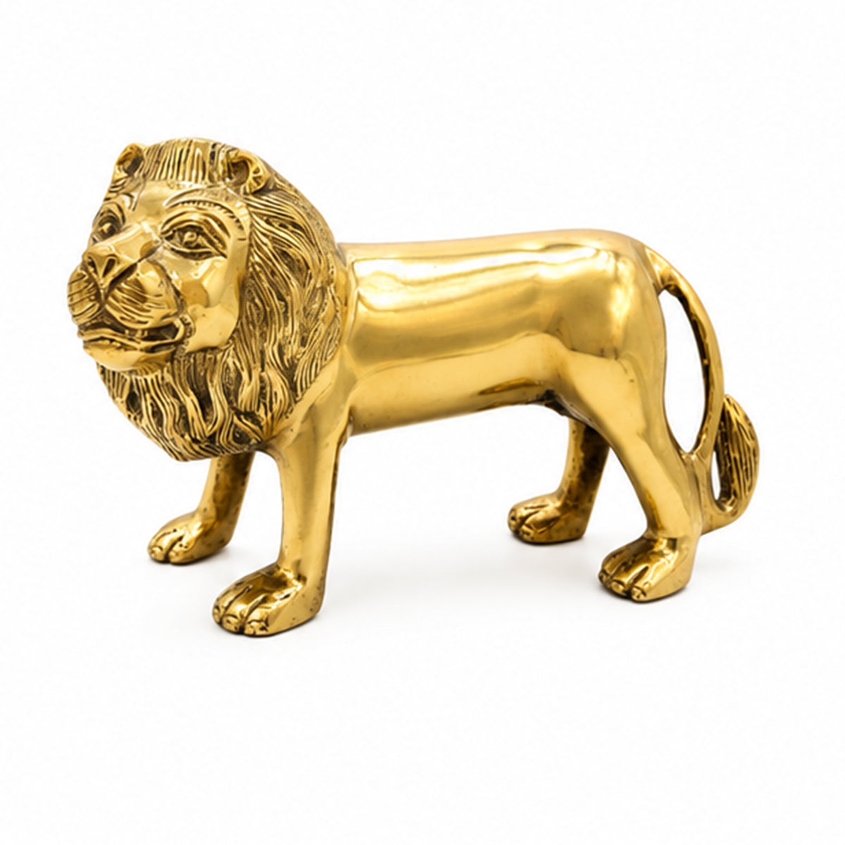 VASTU VARDAN BRASS LION STATUE 5.5 INCH (APPROX)