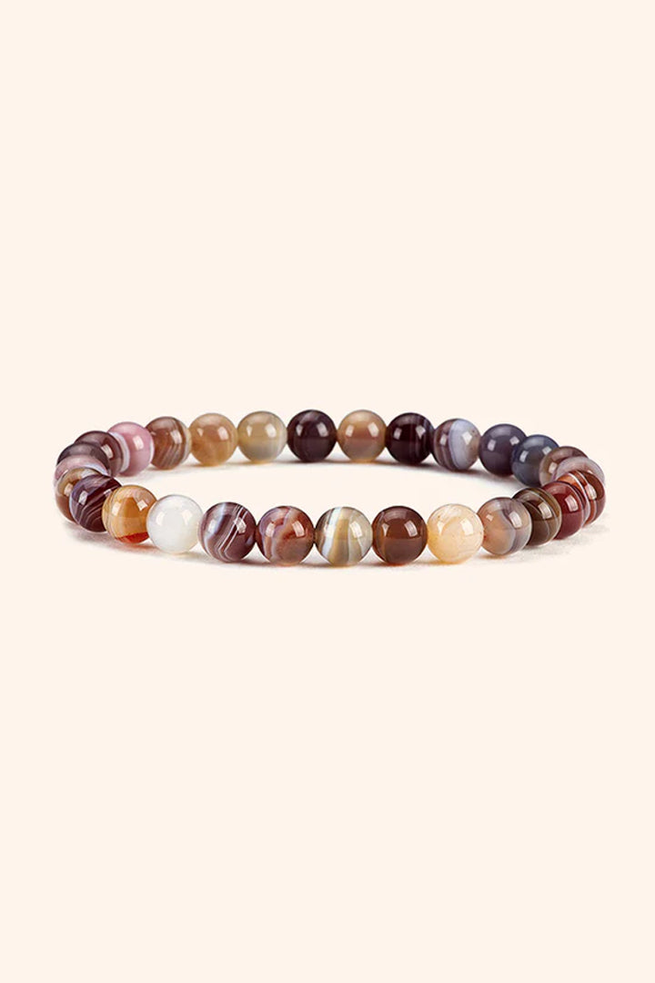 BOTSWANA AGATE BRACELET - Calmness, Protection & Emotional Balance