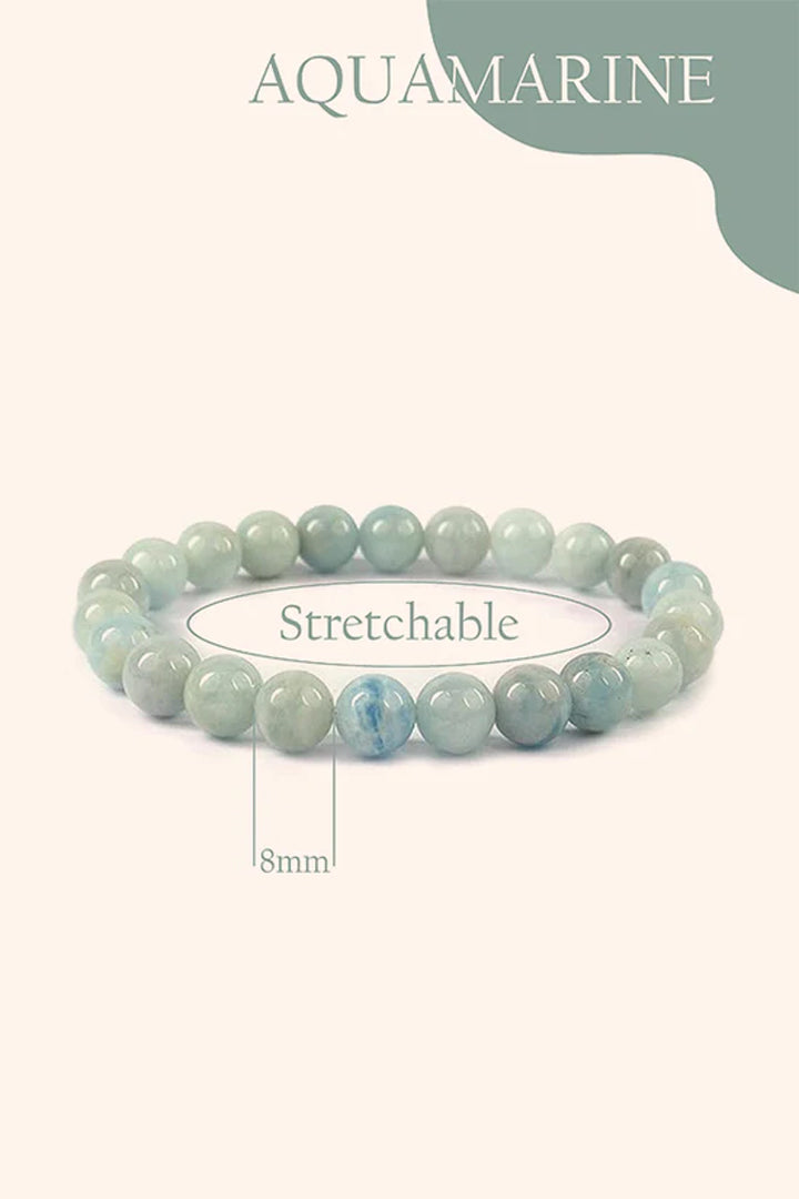 AQUAMARINE BRACELET – Stone of Clear Speech & Emotional Balance
