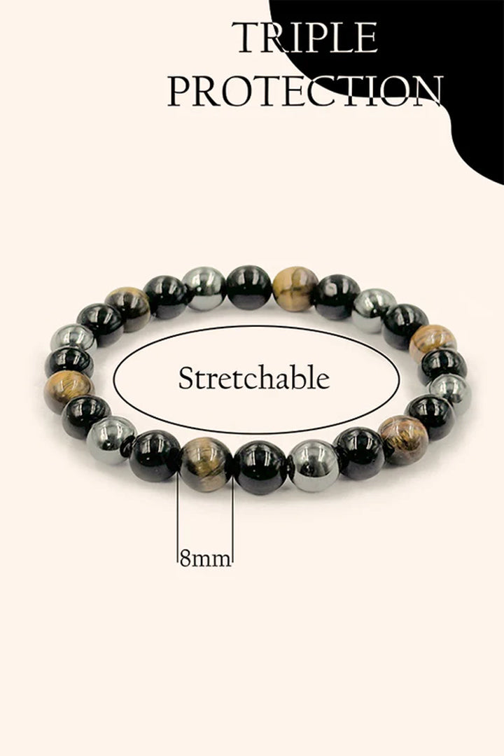 TRIPPLE PROTECTION BRACELET - Protection, Grounding & Confidence