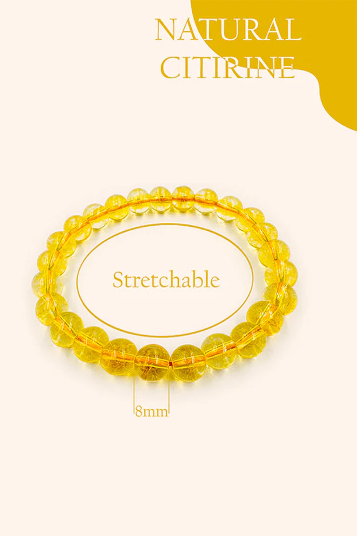 NATURAL CITRINE BRACELET - Wealth, Confidence & Positivity