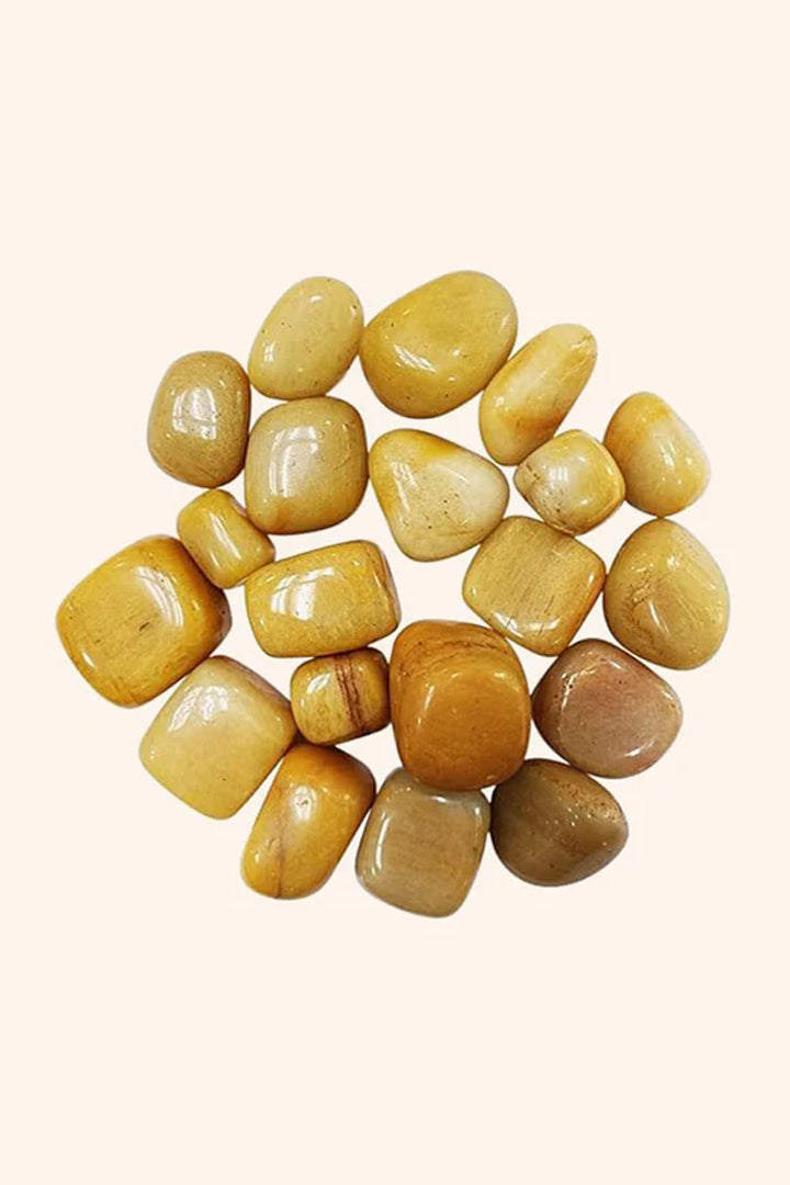 YELLOW ZADE CRYSTAL TUMBLE - 100 GRAM -