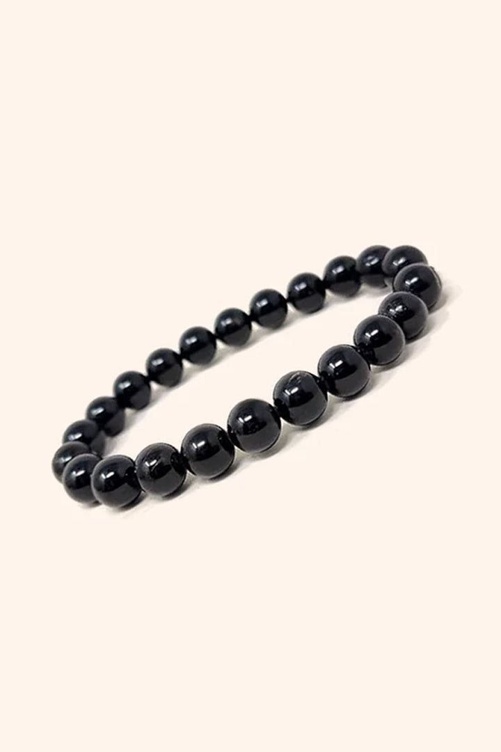 BLACK TOURMALINE ORIGINAL BRACELET - 8 MM BEADS - Protection & Grounding