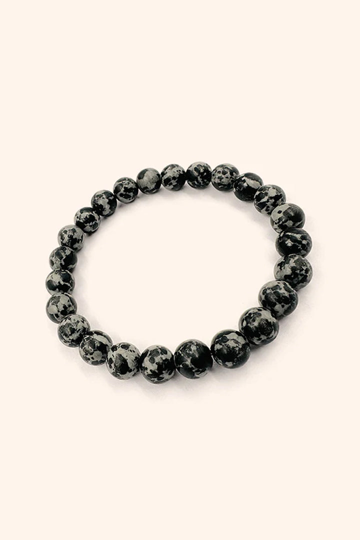 SNOWFLAKE OBSIDIAN BRACELET - Purity, Balance &amp; Protection