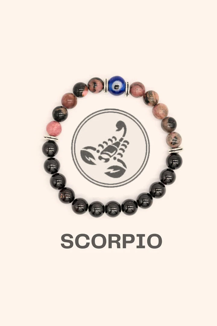 SCORPIO (वृश्चिक) RASHI BRACELET - Supports courage & self-confidence.