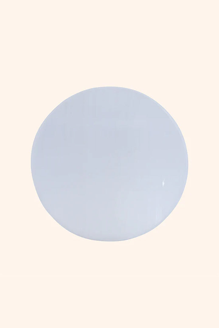 3 INCH - PLAIN ROUND SELENITE CRYSTAL PLATE -  Enhances Spiritual Practices like Reiki, meditation & healing work
