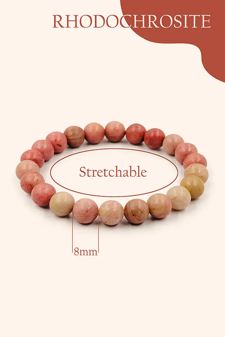 RHODOCHROSITE BRACELET - Love, Healing & Emotional Balance