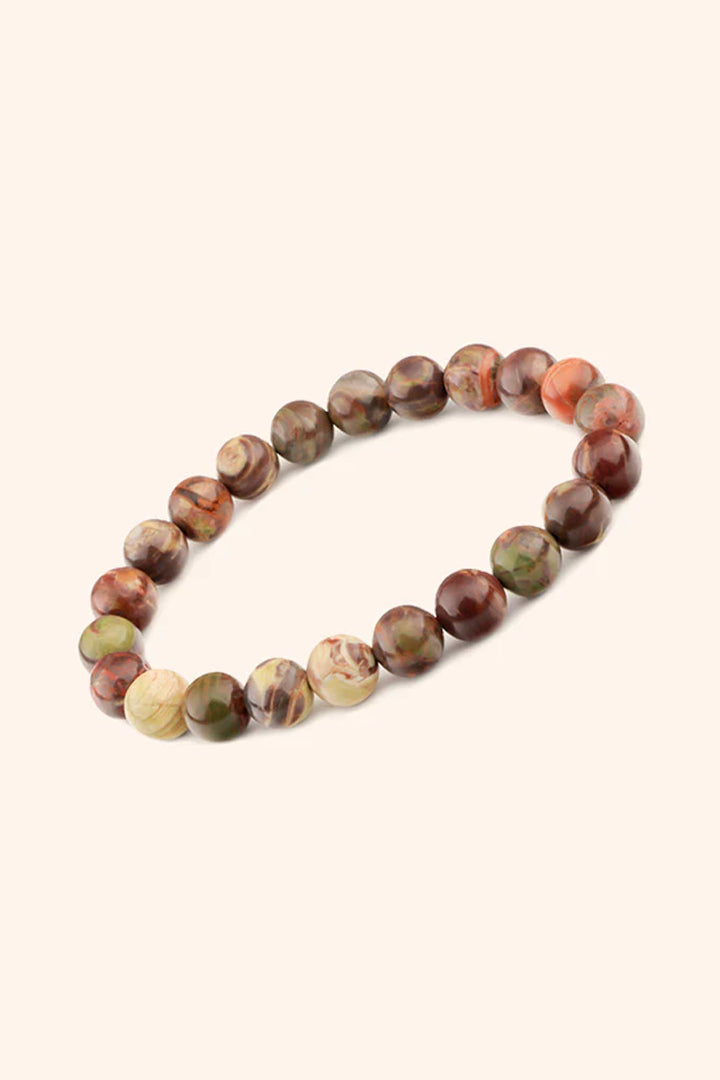 FIRE AGATE BRACELET - Courage, Protection & Grounding