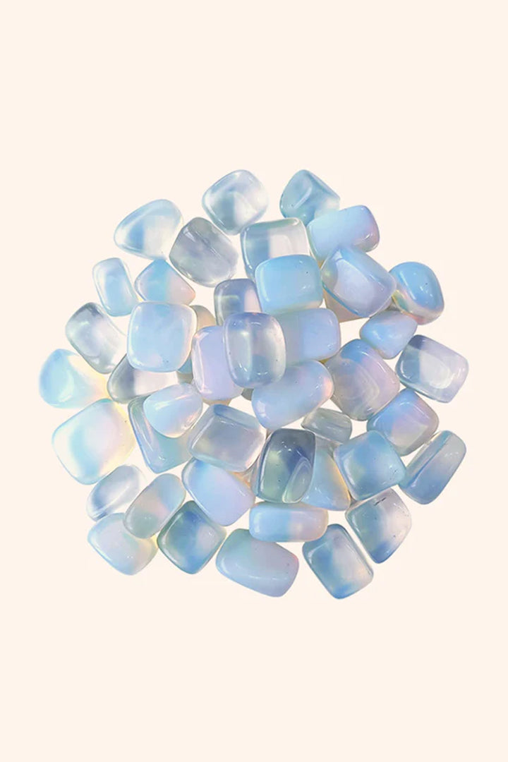 OPALITE CRYSTAL TUMBLE  - 100 GRAM - Helps activate higher awareness & positive thinking