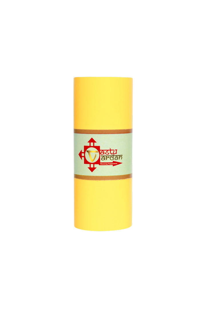 VASTU VINYL YELLOW TAPE || 3 INCH || LENGTH- 8-10 FEET APPROX || PACK OF 1 || VASTU TAPE REMEDY || TOILET CORRECTION || VASTU TAPE ||